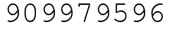 Число 909979596.