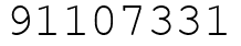 Число 91107331.