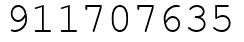 Число 911707635.