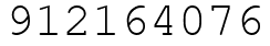 Число 912164076.