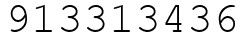Число 913313436.