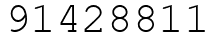 Число 91428811.