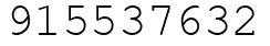 Число 915537632.