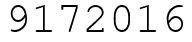 Число 9172016.