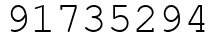 Число 91735294.