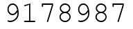Число 9178987.