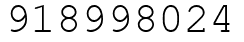 Число 918998024.