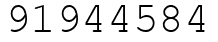 Число 91944584.