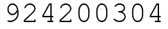 Число 924200304.