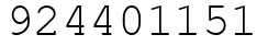 Число 924401151.