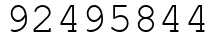 Число 92495844.