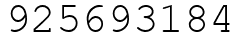 Число 925693184.