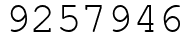 Число 9257946.