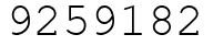 Число 9259182.