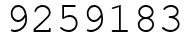 Число 9259183.
