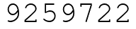Число 9259722.