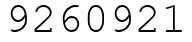 Число 9260921.