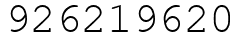 Число 926219620.