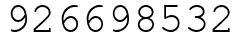 Число 926698532.