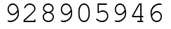Число 928905946.