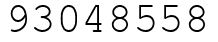 Число 93048558.