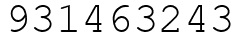Число 931463243.