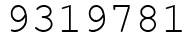 Число 9319781.