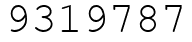 Число 9319787.