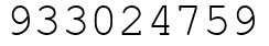 Число 933024759.