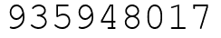 Число 935948017.