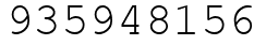 Число 935948156.