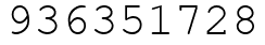 Число 936351728.