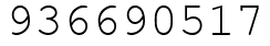 Число 936690517.