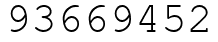 Число 93669452.