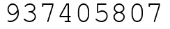 Число 937405807.