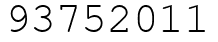 Число 93752011.