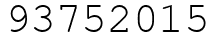 Число 93752015.