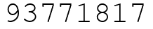 Число 93771817.