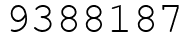 Число 9388187.