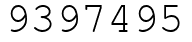 Число 9397495.