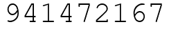 Число 941472167.