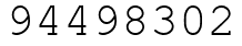 Число 94498302.