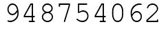 Число 948754062.