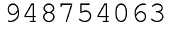Число 948754063.