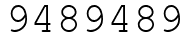 Число 9489489.
