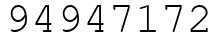 Число 94947172.