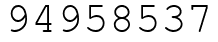 Число 94958537.