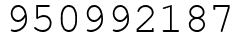Число 950992187.