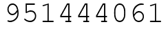 Число 951444061.