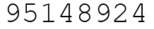 Число 95148924.